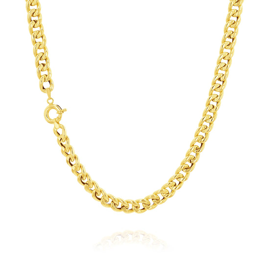 18K Pure Gold Elegant Linked Chain