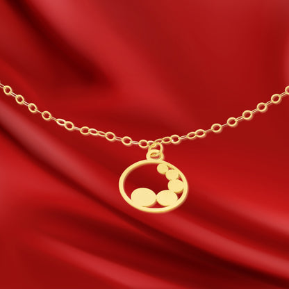 18K Pure Gold Fine Round Bracelet