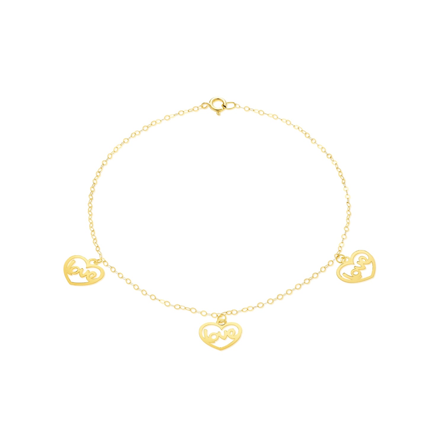 18K Pure Gold Fine Love Bracelet