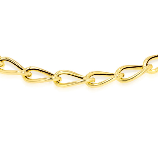 18K Pure Gold Linked Bracelet