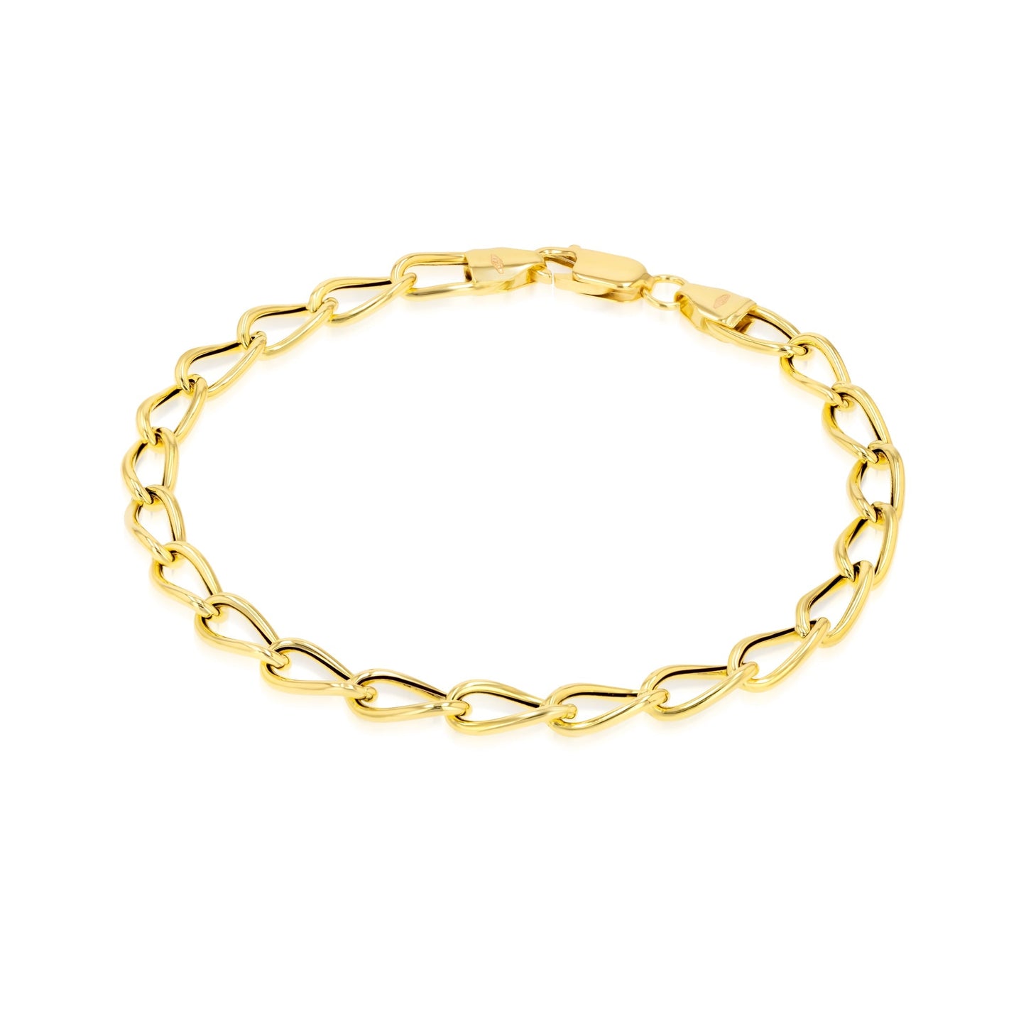 18K Pure Gold Linked Bracelet