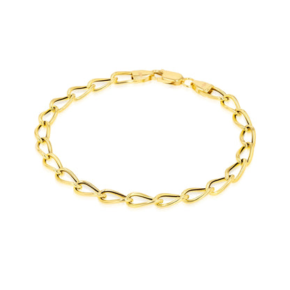 18K Pure Gold Linked Bracelet