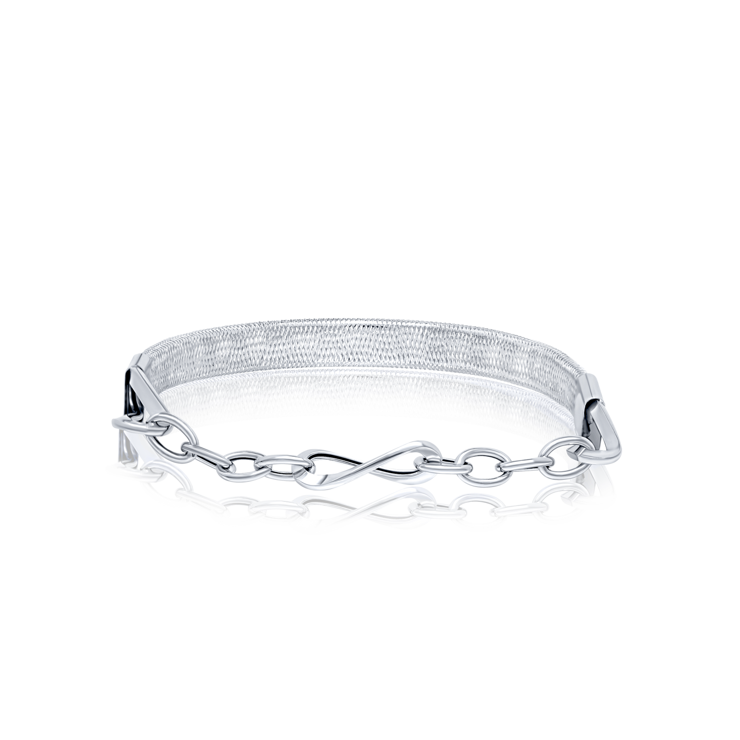 18K Pure Gold 3 Color Elastic Bangle Set