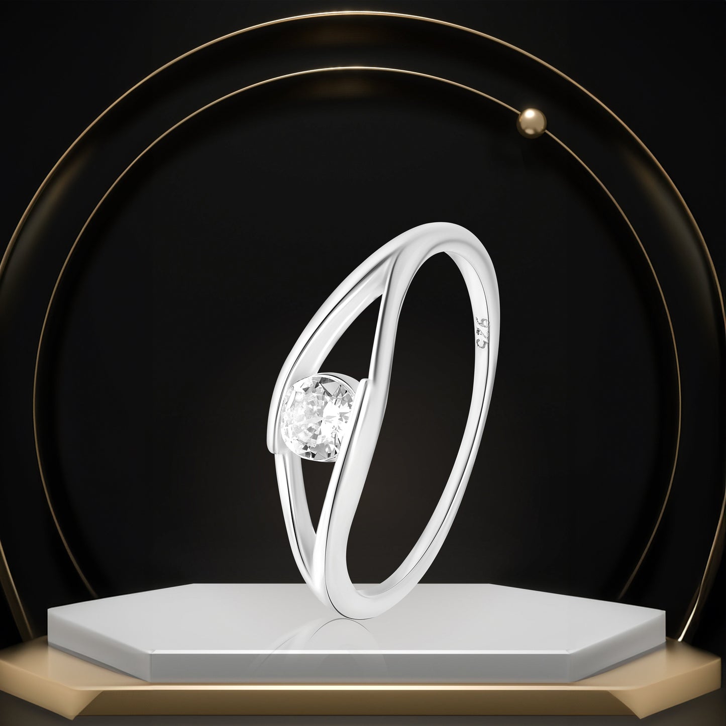 Real 925 Sterling Stone Silver Rings