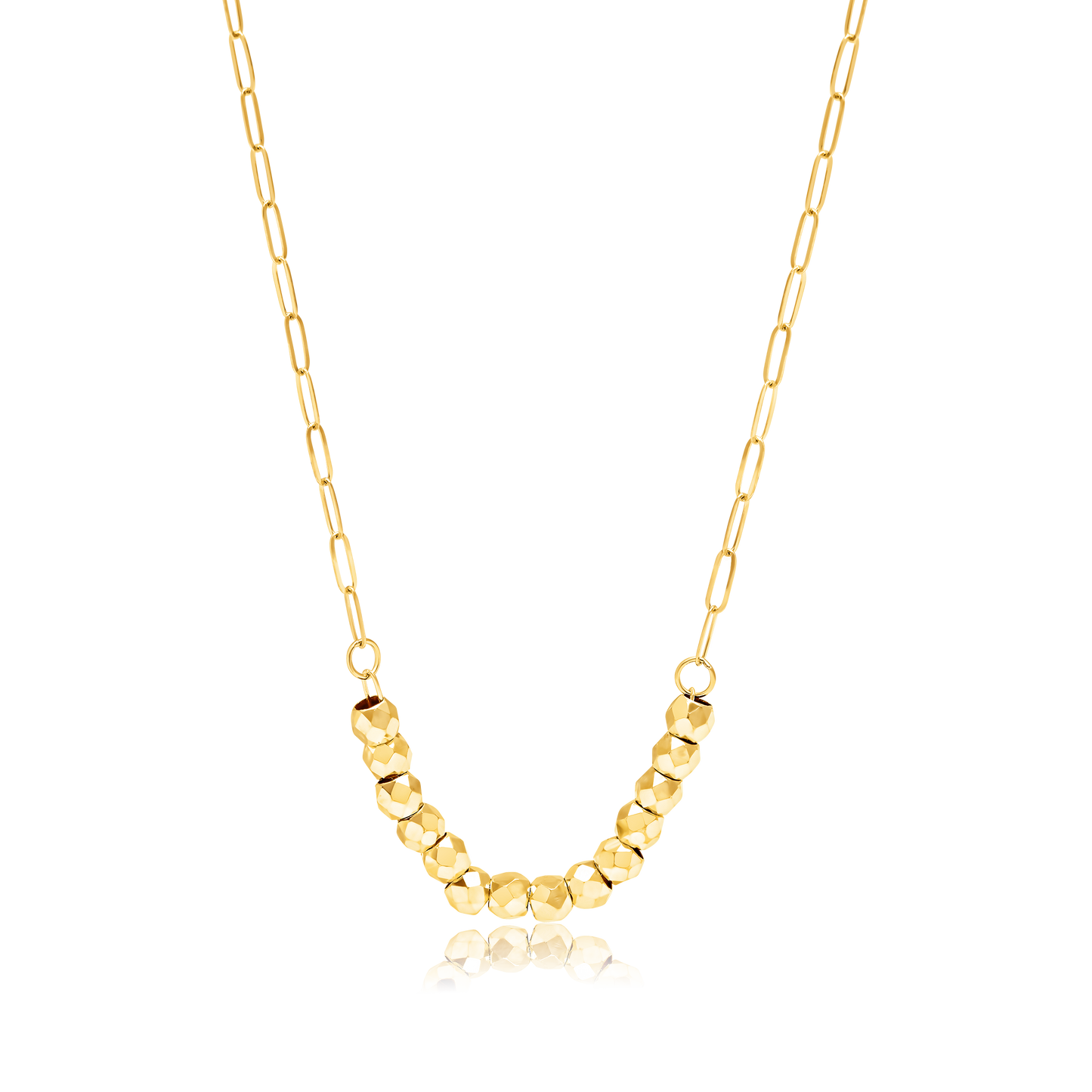 18K Pure Gold Seed Necklace
