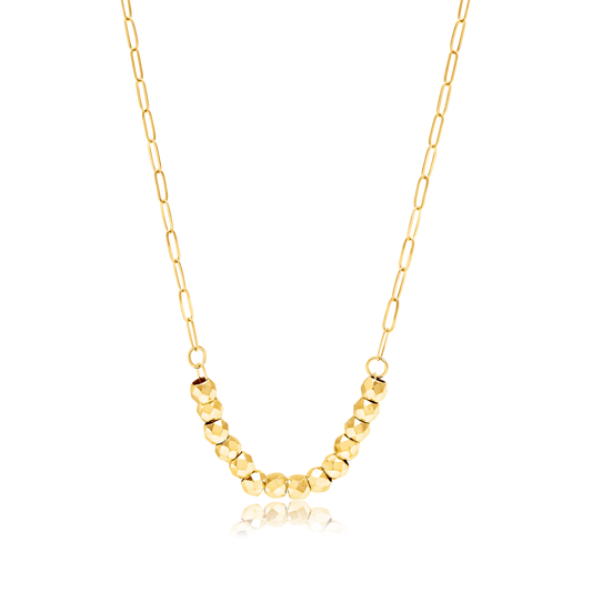 18K Pure Gold Seed Necklace