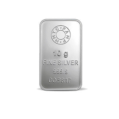 MMTC PAMP 10 Gram Lotus Flower Silver Bar