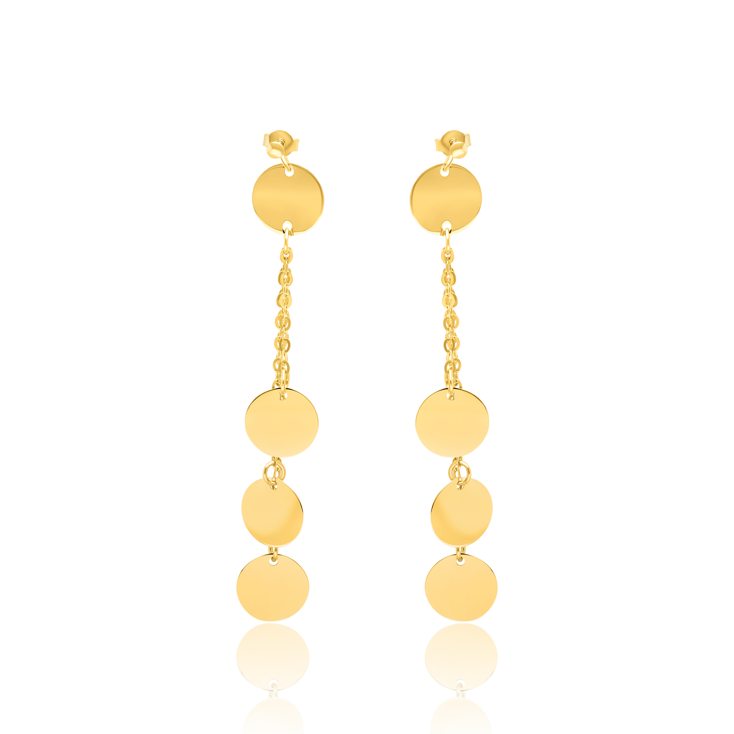 18K Pure Gold Elegant Jewelry Set
