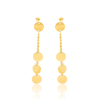 18K Pure Gold Elegant Jewelry Set