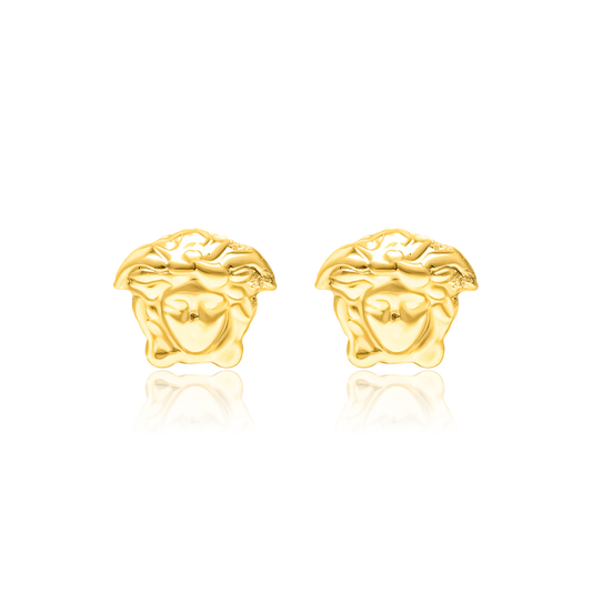 18K Pure Gold V.R.C Earring Set