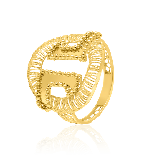 21K Pure Gold Ring