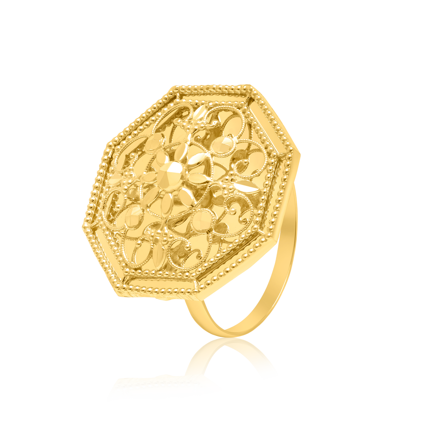 21K Pure Gold Ring