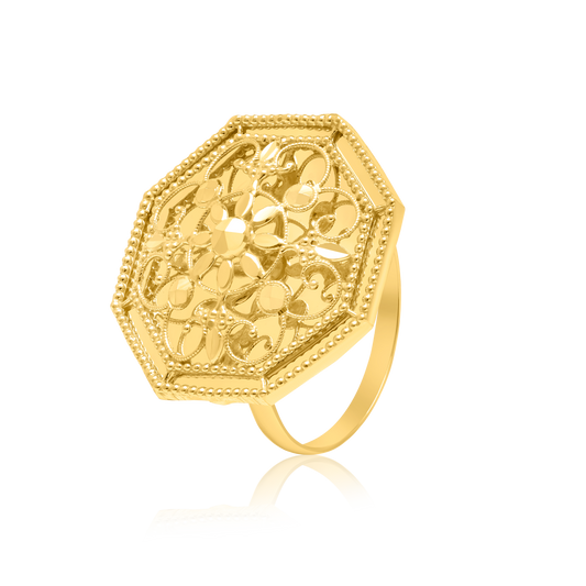 21K Pure Gold Ring
