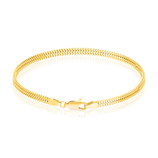 18K Pure Gold Elastic Bracelet