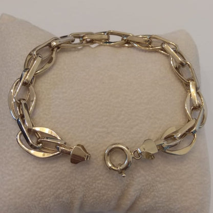 18K Pure Gold Elegant Link Bracelet