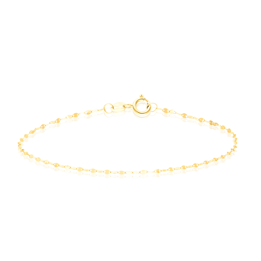 18K Pure Gold Thin Bracelet