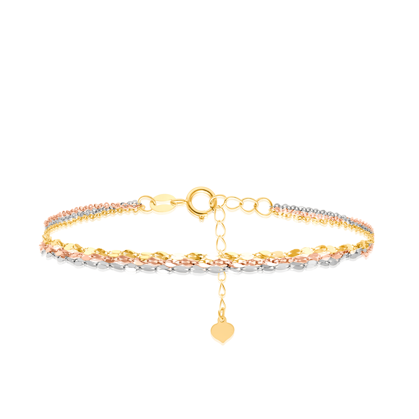 18K Pure Gold Multi Layer Bracelet