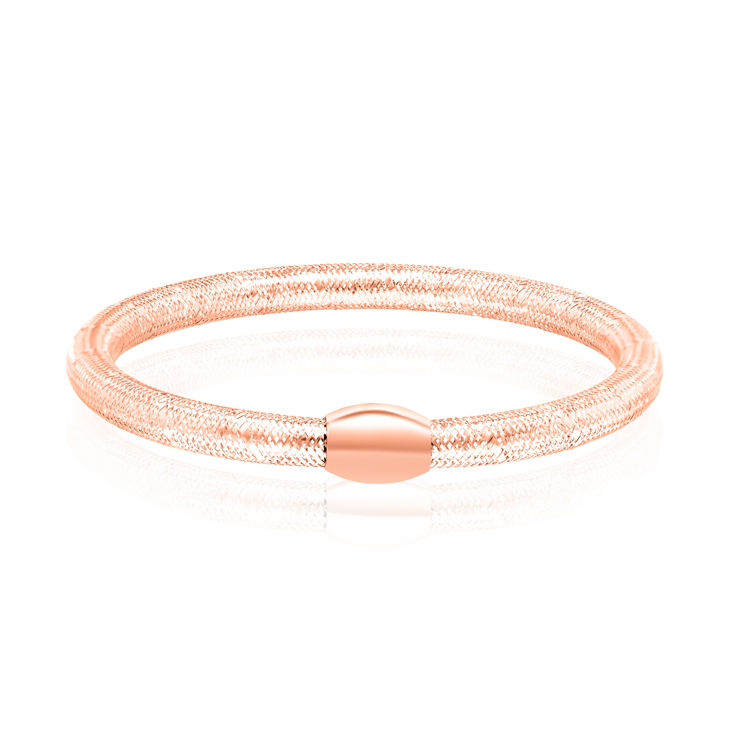 18K Pure Gold 3 Color Bangles Set