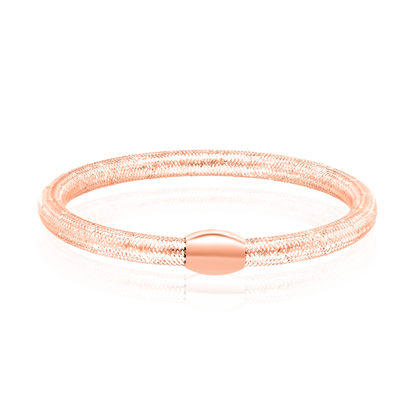 18K Pure Gold 3 Color Bangles Set