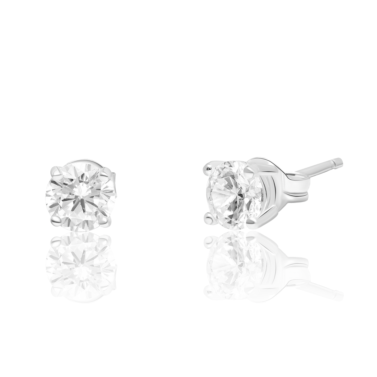 Real 925 Sterling Stone Silver Earring Set