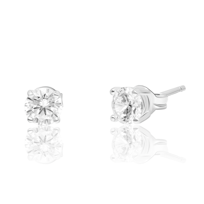 Real 925 Sterling Stone Silver Earring Set