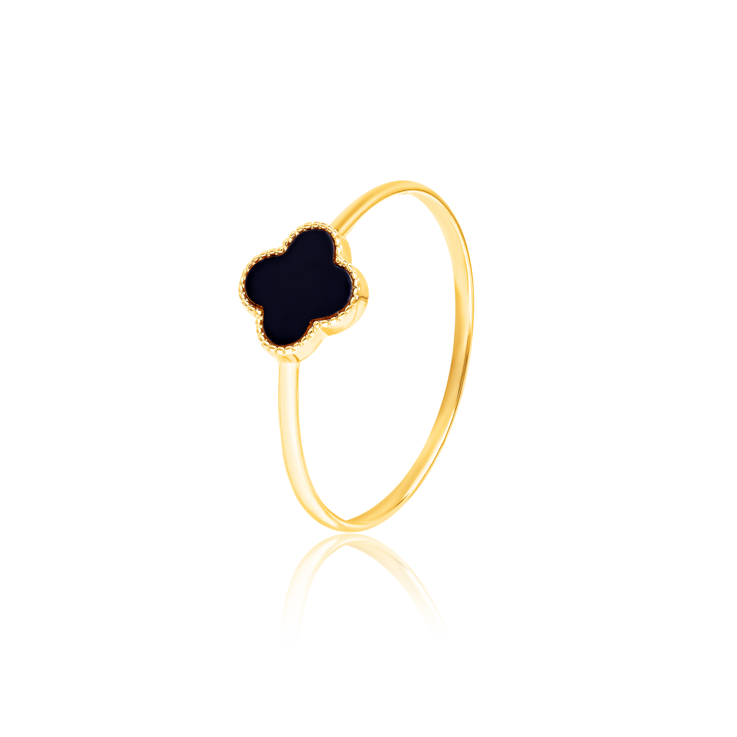 18K Pure Gold V.C Black Jewelry Set