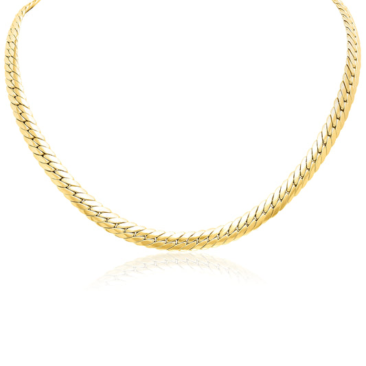 18K Pure Gold Thick Snake Chain