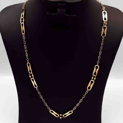 18K Pure Gold Linked Chain