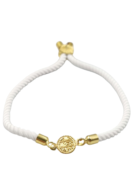 21K Pure Gold Adjustable Coin Bracelet