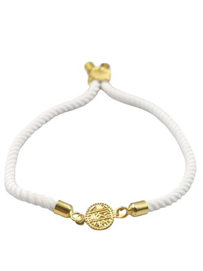 21K Pure Gold Adjustable Coin Bracelet