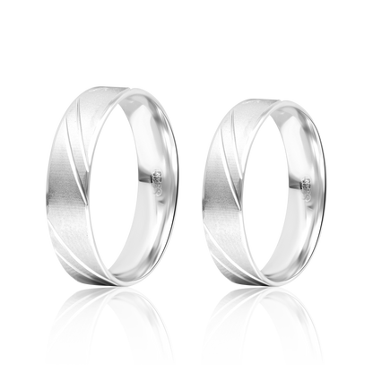 Real 925 Sterling Silver Couple Rings