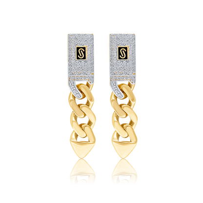 18K Pure Gold Elegant Linked Jewelry Set