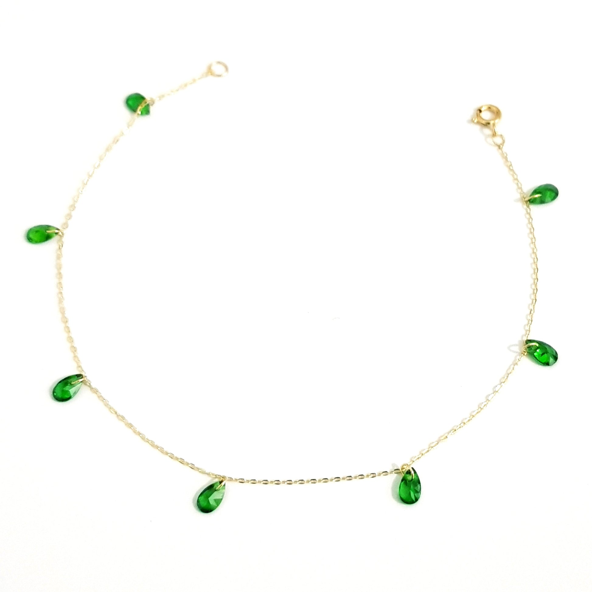 18K Pure Gold Swarovski Bracelet | Bracelet | 18K Gold Jewelry