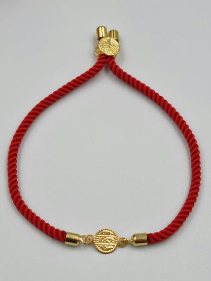 21K Pure Gold Adjustable Coin Bracelet | Bracelet | 18K Gold Jewelry