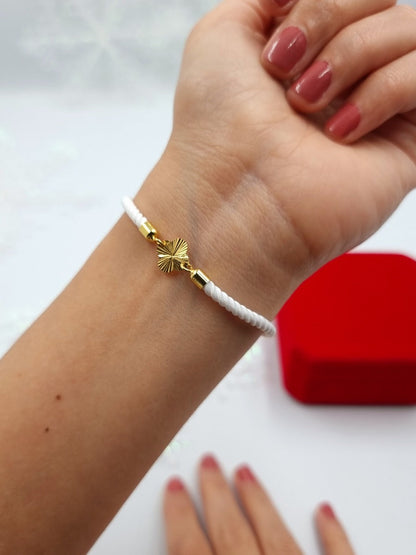 21K Pure Gold Adjustable Flower Design Bracelet | Bracelet | 18K Gold Jewelry