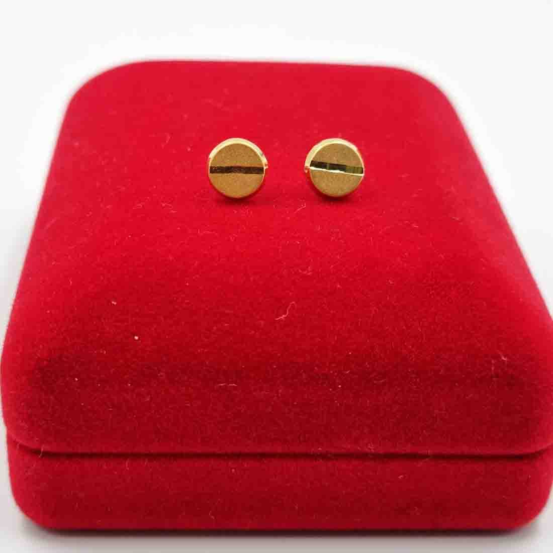 18K Pure Gold Elegant Earrings | Earring | 18K Gold Jewelry