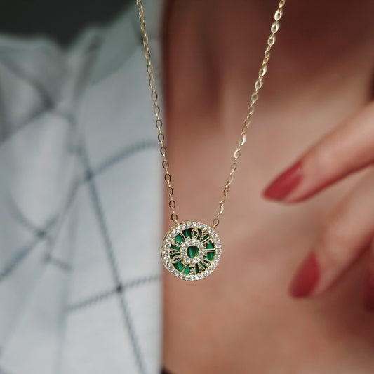 18K Pure Gold Love Necklace