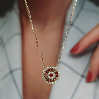 18K Pure Gold Love Necklace