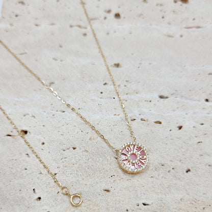 18K Pure Gold Love Necklace