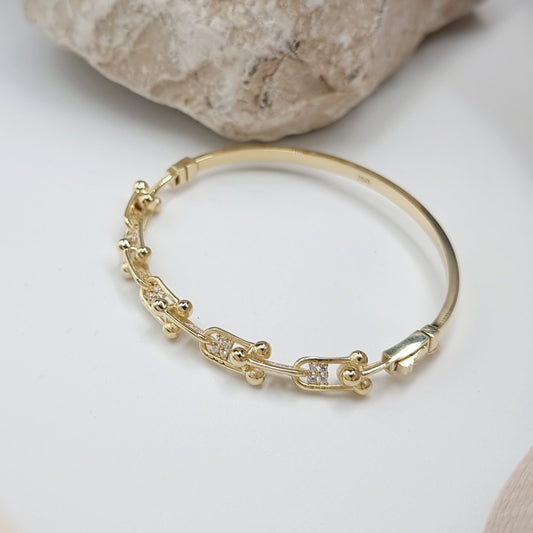 18K Pure Gold T.F Link Bangle