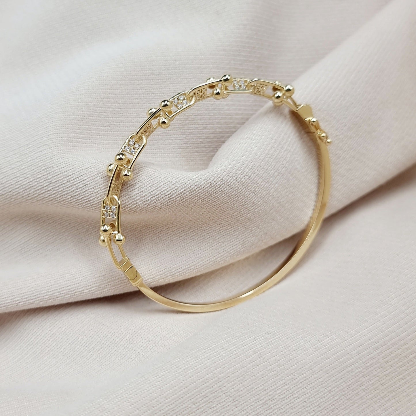 18K Pure Gold T.F Link Bangle
