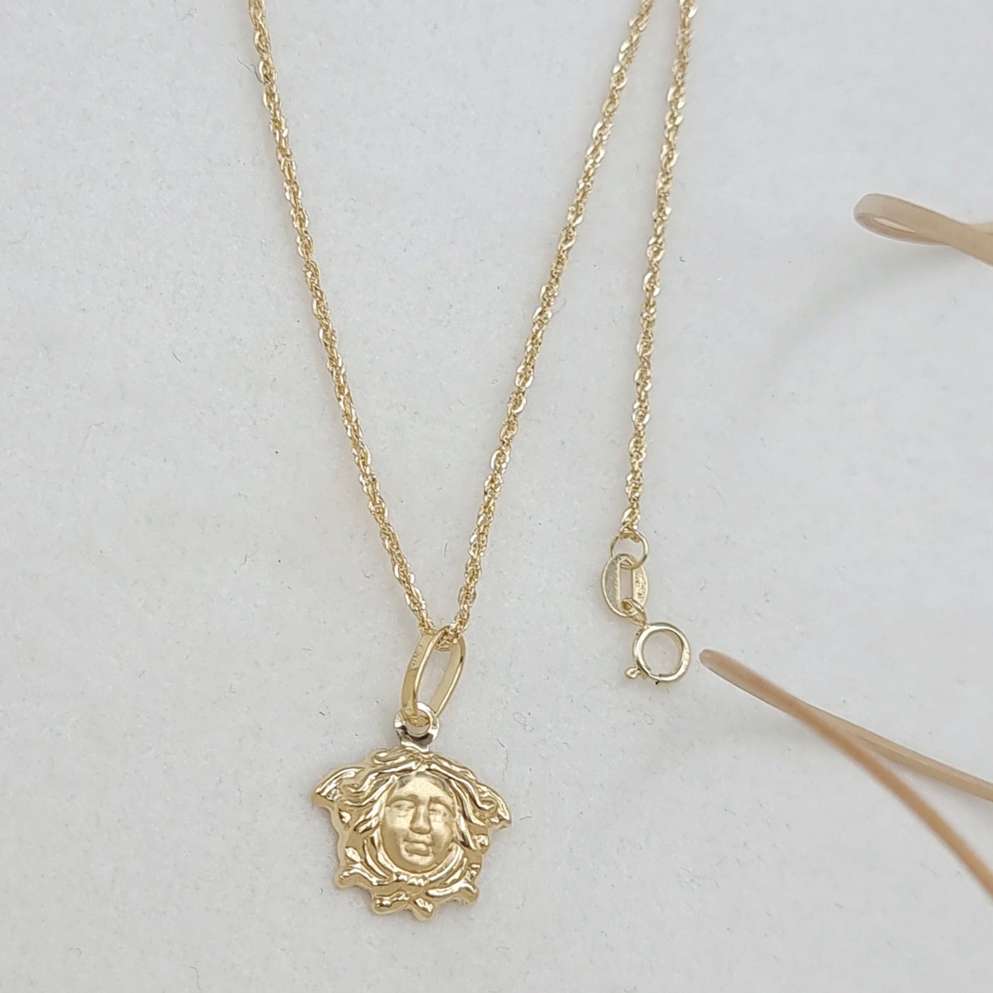 18K Pure Gold V.R.C Necklace