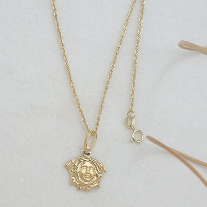 18K Pure Gold V.R.C Necklace