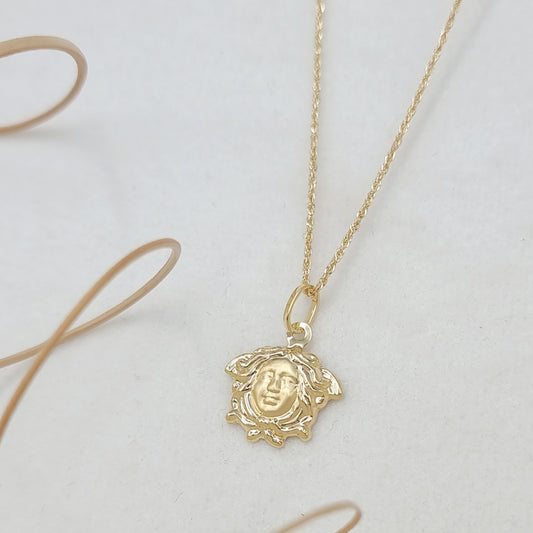 18K Pure Gold V.R.C Necklace