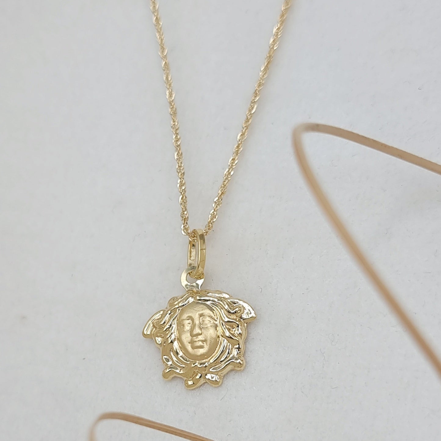 18K Pure Gold V.R.C Necklace