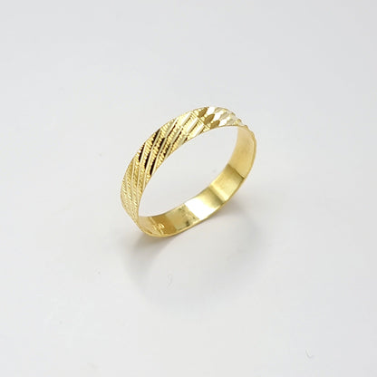 18K Pure Gold Couple Ring