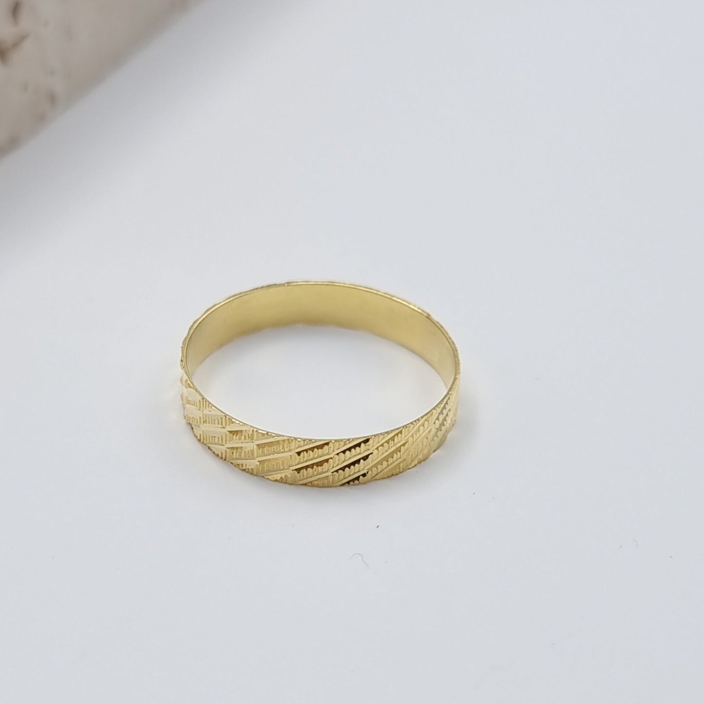 18K Pure Gold Couple Ring