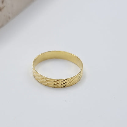 18K Pure Gold Couple Ring