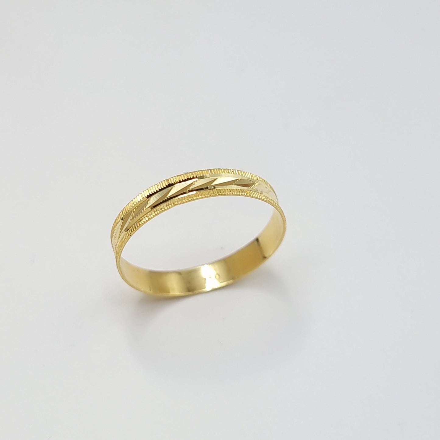 18K Pure Gold Elegant Design Couple Ring