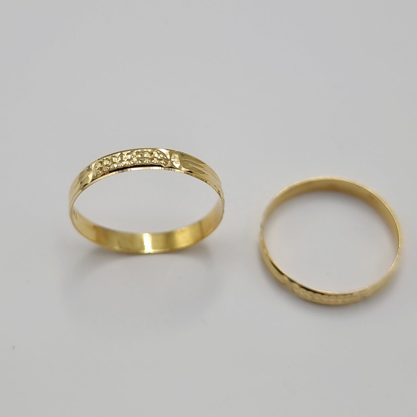 18K Pure Gold Couple Ring